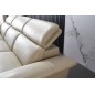 - Canapé d'angle en cuir buffle italien de luxe 6/7 places LORENZO, beige, angle gauche