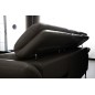 Canapé d'angle en cuir buffle italien de luxe 6/7 places LORENZO, gris foncé, angle gauche Canapé d'angle en cuir buffle italien de luxe 6/7 places LORENZO, gris foncé, angle gauche