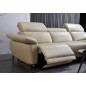 Canapé d'angle en cuir buffle italien de luxe 6/7 places LORENZO, beige, angle droit Canapé d'angle en cuir buffle italien de luxe 6/7 places LORENZO, beige, angle droit