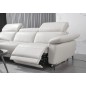 Canapé d'angle en cuir buffle italien de luxe 6/7 places LORENZO, blanc cassé, angle gauche Canapé d'angle en cuir buffle italien de luxe 6/7 places LORENZO, blanc cassé, angle gauche