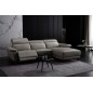 Canapé d'angle en cuir buffle italien de luxe 6/7 places LORENZO, gris foncé, angle droit Canapé d'angle en cuir buffle italien de luxe 6/7 places LORENZO, gris foncé, angle droit