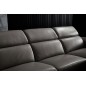 Canapé d'angle en cuir buffle italien de luxe 6/7 places LORENZO, gris foncé, angle droit Canapé d'angle en cuir buffle italien de luxe 6/7 places LORENZO, gris foncé, angle droit