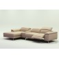 Canapé d'angle en cuir italien 5 places RELAXIA, beige, angle gauche Canapé d'angle en cuir italien 5 places RELAXIA, beige, angle gauche