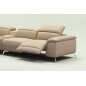 Canapé d'angle en cuir italien 5 places RELAXIA, beige, angle gauche Canapé d'angle en cuir italien 5 places RELAXIA, beige, angle gauche