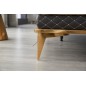 Canapé d'angle en cuir buffle italien de luxe 6/7 places PALACE, beige et chocolat, angle droit Canapé d'angle en cuir buffle italien de luxe 6/7 places PALACE, beige et chocolat, angle droit