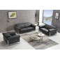 Ensemble Canapé 3 places et 2 places et fauteuil 1 place en cuir italien buffle , BOLZANO, noir Ensemble Canapé 3 places et 2 places et fauteuil 1 place en cuir italien buffle , BOLZANO, noir