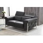 Ensemble Canapé 3 places et 2 places et fauteuil 1 place en cuir italien buffle , BOLZANO, noir Ensemble Canapé 3 places et 2 places et fauteuil 1 place en cuir italien buffle , BOLZANO, noir