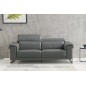 Ensemble Canapé 3 places et 2 places et fauteuil 1 place en cuir italien buffle , BOLZANO, gris foncé Ensemble Canapé 3 places et 2 places et fauteuil 1 place en cuir italien buffle , BOLZANO, gris foncé