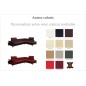 Canapé d'angle en cuir italien 6 places BERTONI, couleur personnalisé, angle droit Canapé d'angle en cuir italien 6 places BERTONI, couleur personnalisé, angle droit