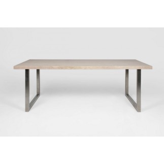 Table à manger design en chêne, ARVINE, Beige
