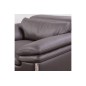 Ensemble Canapé 3 places et 2 places et fauteuil 1 place en cuir italien buffle ITALINA, chocolat avec surpiqure blanche Ensemble Canapé 3 places et 2 places et fauteuil 1 place en cuir italien buffle ITALINA, chocolat avec surpiqure blanche