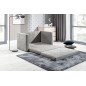 Canapé 2 places convertible - GRIS - en tissu de qualité luxe, NELSON Canapé 2 places convertible - GRIS - en tissu de qualité luxe, NELSON
