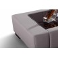 Table basse personalisé en cuir italien ZANA, gris clair REF 4C095 Table basse personalisé en cuir italien ZANA, gris clair REF 4C095