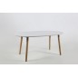 Table à manger design laqué blanc à rallonges, BELLA Table à manger design laqué blanc à rallonges, BELLA