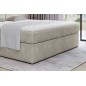 Ensemble boxspring complet tête de lit + sommiers + matelas + surmatelas IDYLLE - tissu luxe beige - 180x200 cm Ensemble boxspring complet tête de lit + sommiers + matelas + surmatelas IDYLLE - tissu luxe beige - 180x200 cm