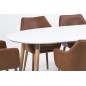 Table à manger design laqué blanc à rallonges, BELLA Table à manger design laqué blanc à rallonges, BELLA
