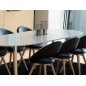 Table à manger design laqué blanc à rallonges, BELLA Table à manger design laqué blanc à rallonges, BELLA