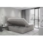 Ensemble boxspring complet tête de lit + sommiers + matelas + surmatelas IDYLLE - velours luxe noir - 140x200 cm Ensemble boxspring complet tête de lit + sommiers + matelas + surmatelas IDYLLE - velours luxe noir - 140x200 cm