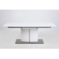 Table à manger design laqué blanc mat à rallonges, CANADA Table à manger design laqué blanc mat à rallonges, CANADA