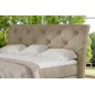 Ensemble boxspring complet tête de lit + sommiers + matelas + surmatelas MIRO tissu luxe beige - 180x200 cm Ensemble boxspring complet tête de lit + sommiers + matelas + surmatelas MIRO tissu luxe beige - 180x200 cm