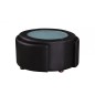 Table basse en cuir italien MARCY, noir Table basse en cuir italien MARCY, noir