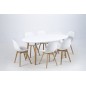 Table à manger design laqué blanc, BERINI Table à manger design laqué blanc, BERINI