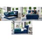 Ensemble boxspring complet tête de lit + sommiers + matelas + surmatelas MIRO en simili blanc - 160x200 cm Ensemble boxspring complet tête de lit + sommiers + matelas + surmatelas MIRO en simili blanc - 160x200 cm
