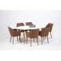 Table à manger design laqué blanc, BERINI Table à manger design laqué blanc, BERINI