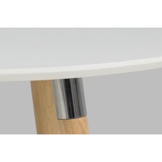 Table à manger design laqué blanc, BERINI