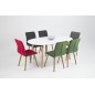 Table à manger design laqué blanc, BERINI Table à manger design laqué blanc, BERINI