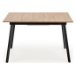 Table extensible ALBI 120x80 en chêne sonoma/noir, Bois Table extensible ALBI 120x80 en chêne sonoma/noir, Bois