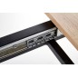 Table extensible ALBI 120x80 en chêne sonoma/noir, Bois Table extensible ALBI 120x80 en chêne sonoma/noir, Bois