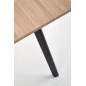 Table extensible ALBI 120x80 en chêne sonoma/noir, Bois Table extensible ALBI 120x80 en chêne sonoma/noir, Bois