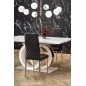 Table extensible GALA en 160 cm extensible à 200 cm, blanc et doré Table extensible GALA en 160 cm extensible à 200 cm, blanc et doré