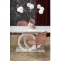 Table extensible GALA en 160 cm extensible à 200 cm, blanc et doré Table extensible GALA en 160 cm extensible à 200 cm, blanc et doré