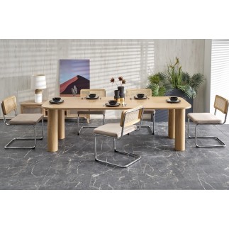 Table extensible (160 à 240) rectangulaire en chêne naturel, ELEFI