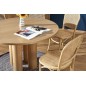 Table ronde diamètre 120 cm, chêne naturel, ELEFI RONDE, Bois
