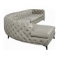 Canapé d'angle en 100% Tout Cuir italien - 7 places PRESTIGO, gris, angle gauche Canapé d'angle en 100% Tout Cuir italien - 7 places PRESTIGO, gris, angle gauche