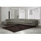 Canapé d'angle en 100% Tout Cuir italien - 7 places PRESTIGO, gris foncé, angle gauche Canapé d'angle en 100% Tout Cuir italien - 7 places PRESTIGO, gris foncé, angle gauche