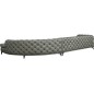 Canapé d'angle en 100% Tout Cuir italien 7 places PRESTIGO, gris foncé, angle droit Canapé d'angle en 100% Tout Cuir italien 7 places PRESTIGO, gris foncé, angle droit