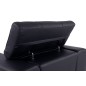 Fauteuil 1 place en cuir italien vachette DESIGNO noir Fauteuil 1 place en cuir italien vachette DESIGNO noir