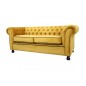 Canapé 3 places en tissu de qualité CHESTERFIELD, jaune or Canapé 3 places en tissu de qualité CHESTERFIELD, jaune or