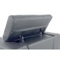 Canapé 2 places en cuir italien vachette DESIGNO gris foncé Canapé 2 places en cuir italien vachette DESIGNO gris foncé