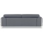 Ensemble canapé 3 places + 2 places en cuir italien vachette DESIGNO gris foncé Ensemble canapé 3 places + 2 places en cuir italien vachette DESIGNO gris foncé