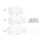 Ensemble canapé 3 places + 2 places en cuir italien vachette DESIGNO gris foncé Ensemble canapé 3 places + 2 places en cuir italien vachette DESIGNO gris foncé