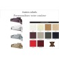 Canapé 3 places en cuir italien vachette DESIGNO couleur personnalisée Canapé 3 places en cuir italien vachette DESIGNO couleur personnalisée