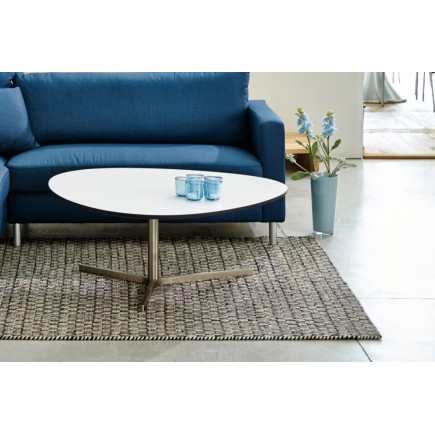 Table basse design, blanche PIZONI