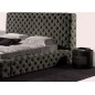 Lit design en cuir de luxe ZURICH, avec sommier à lattes, gris foncé, 140x200 Lit design en cuir de luxe ZURICH, avec sommier à lattes, gris foncé, 140x200