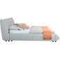 Lit design en cuir de luxe BERTO, avec sommier à lattes offert, blanc, 140x200 Lit design en cuir de luxe BERTO, avec sommier à lattes offert, blanc, 140x200