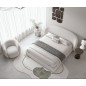 Lit design en cuir de luxe LUXO, avec sommier à lattes offert, blanc, 140x200 Lit design en cuir de luxe LUXO, avec sommier à lattes offert, blanc, 140x200